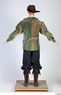  Photos Archer Man in Cloth Armor 1 Archer Medieval Clothing a poses feathers hat whole body 0005.jpg